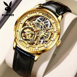 品牌手表工厂一件代发全自动机械手表镂空欧美时尚男士手表机械表